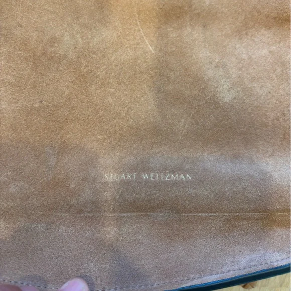 Stuart Weitzman brown suede leather shoulder or crossbody bag - Picture 9 of 13